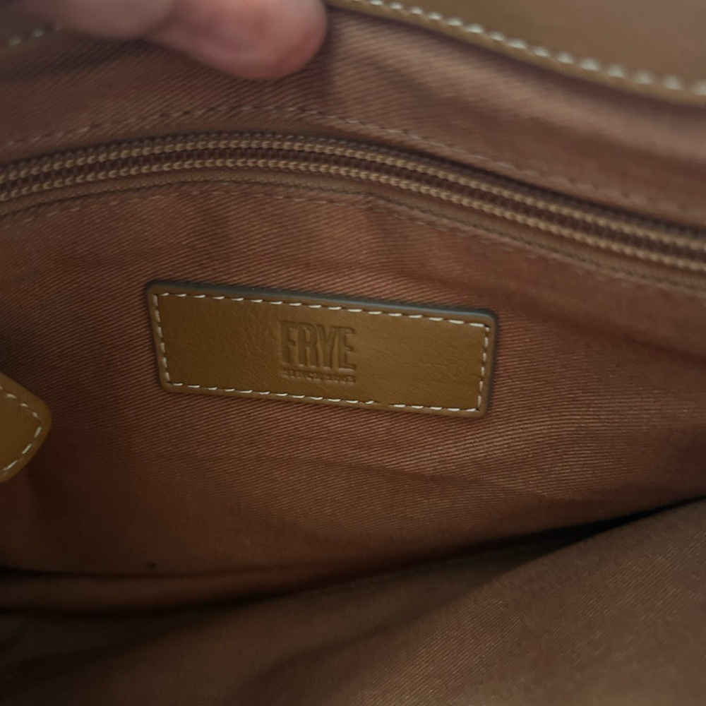 Frye Chestnut Brown Leather Crossbody Bag - Picture 6 of 9
